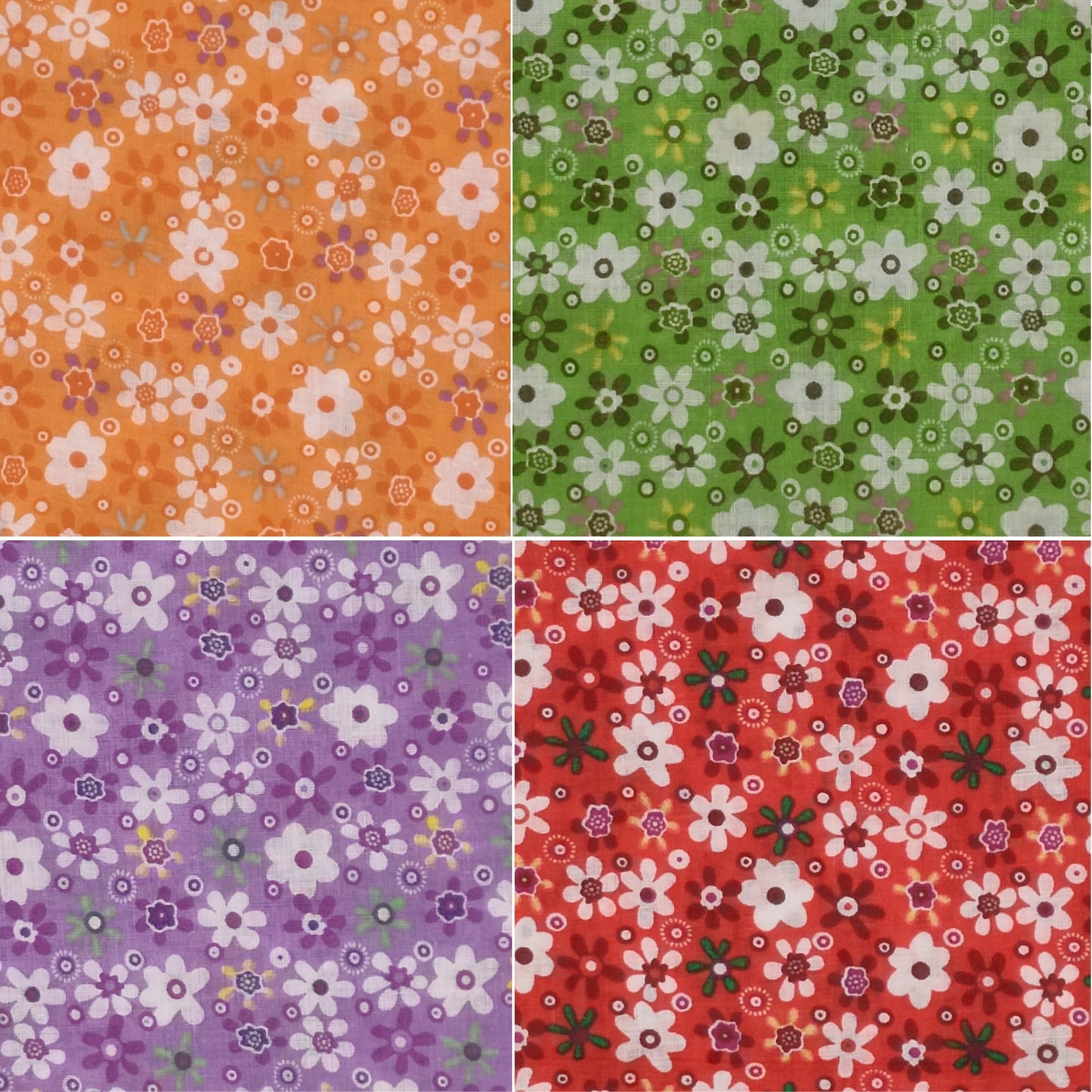 12Pcs (2 size Options) Fat Quarters Fabric Sewing Colors Patterns Quarter Precut Fabrics for Quilting Squares Cotton Material Patchwork DIY